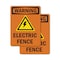Signmission Electric Fence With Symbol OSHA Warning Sign, Plastic, 7in W x 10in L, 2PK OS-2PACK-WS-P-710-V-13121 - alternate 1